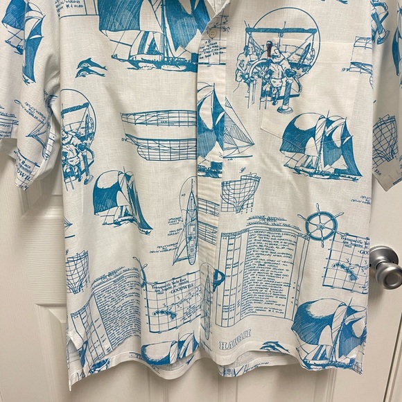 Kahala Hawaiian Islands Hawaiian Button Down Shirt - Picture 4 of 13